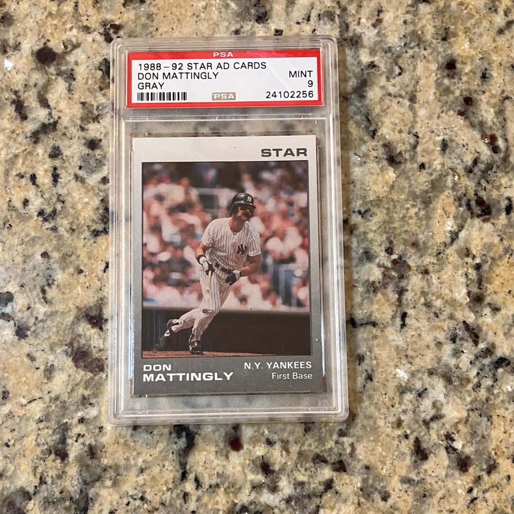 1988-92 Star Ad Cards Don Mattingly Gray PSA 9 Yankees